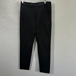 Banana Republic Pants Womens 6 Petite Devon Black Cotton Stretch Side Zip